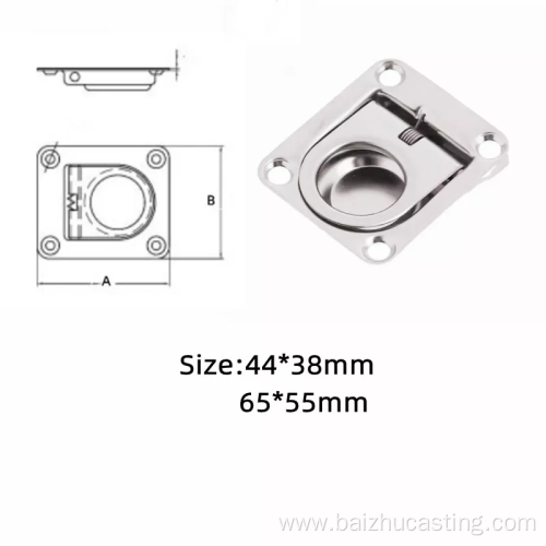 Marine Hardware casting flush lifting pull for Boat